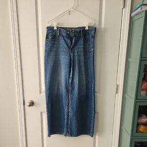 American Eagle Outfitters Blue Flare & Wide Leg Jeans